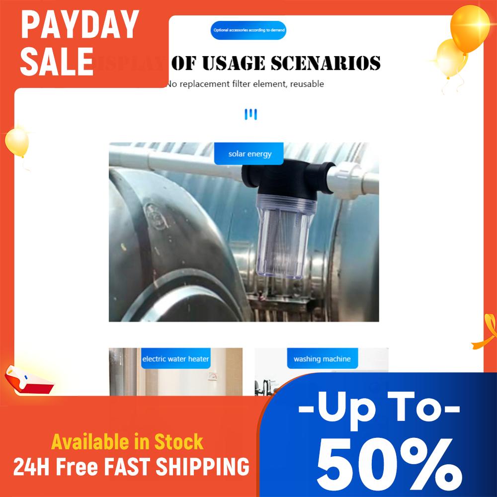 Reusable Sediment Filter Pre Filter Stainless Steel Spin Down Sediment Filter 250 Mesh Filtration Precision for Water Tank/Tower China Mainland