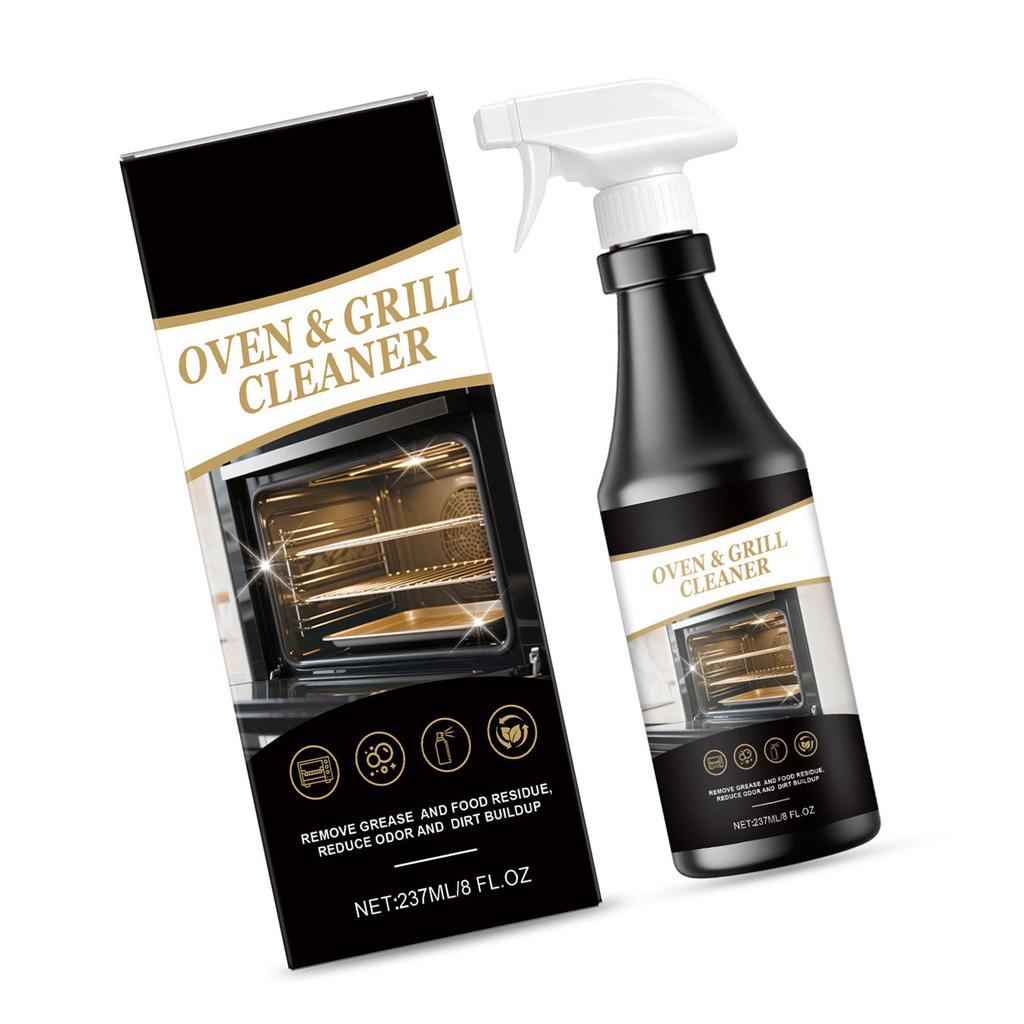 Powerful Oven Cleaner Spray Removes Stubborn Grease Burnt Residue Effortless Cleaning 237ml Plastic Bottle