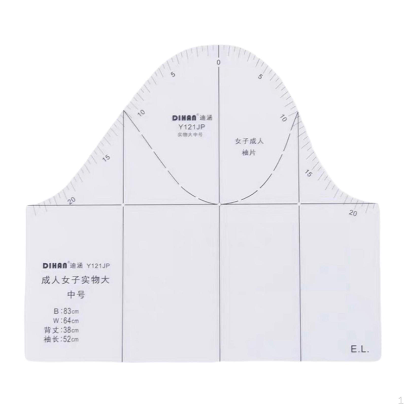 

1:1 Cloth Design Ruler Full Scale Drawing Templete Long Sleeve