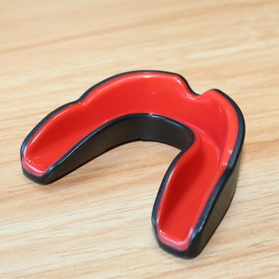 Mundschutz Glatte Kante Stoßdämpfend EVA Boxen Karate Sport Mundschutz für Erwachsene