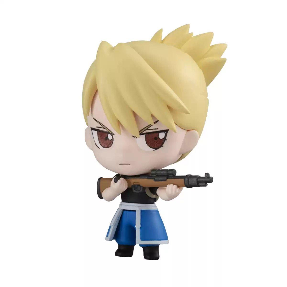 Action Figure Toys Japanese Genuine Gacha Scale Model Fullmetal Alchemist Edward Alphonse Hohenheim Roy Mustang