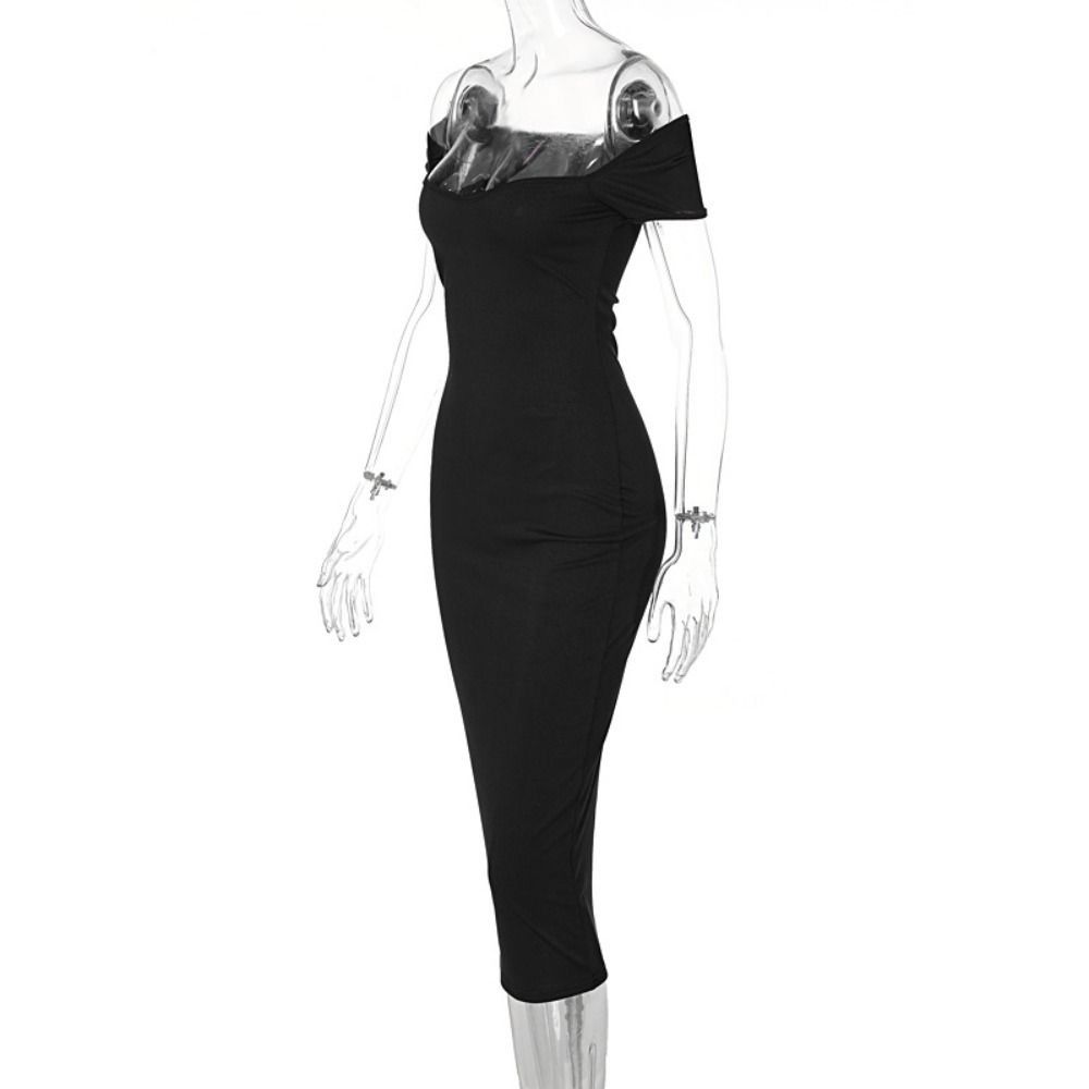 

Slim Midi Dress Ribbed Pattern Women s Clothing Shopping Hip Skirt Spring m