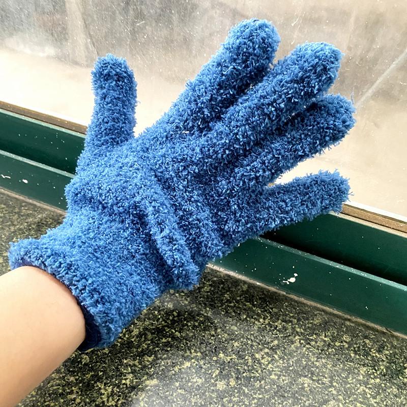 Microfiber Dusting Gloves - Stretchable & Breathable Cleaning Gloves, Non-Waterproof For Cars, Boats, Rvs, Pools, Home, Kitchen