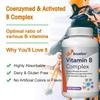 Bcuelov Complex Vitamin B Capsules Choline Grape Seeds Boost Energy 120 Vegetarian Capsules
