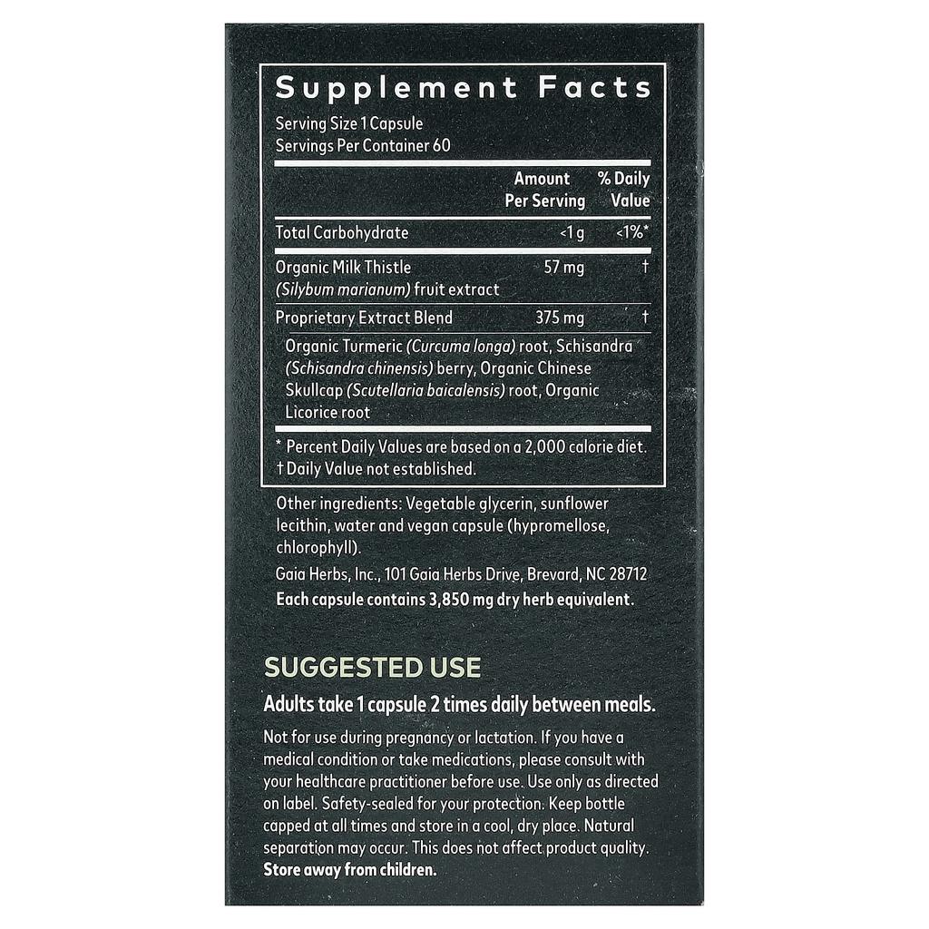 Liver Health, Vegan Liquid Phyto-Caps 60 Tablets