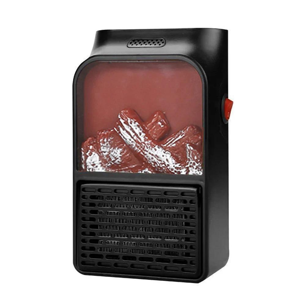 

3D Flame Mini Electric Stove Heater 900W Электрический каминный обогреватель с дистанционным управлением, настенный портативный для зимней спальни none