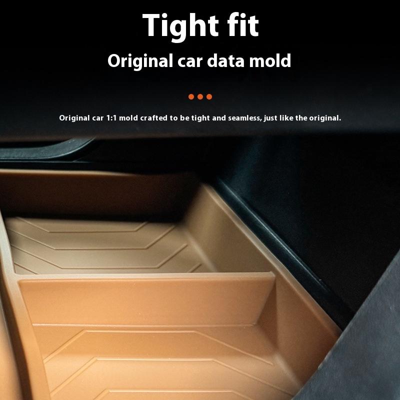 For Land Rover Defender 90 110 2025 Car Lower Storage Compartment in The Center Console Silicone Center Console Storage Box