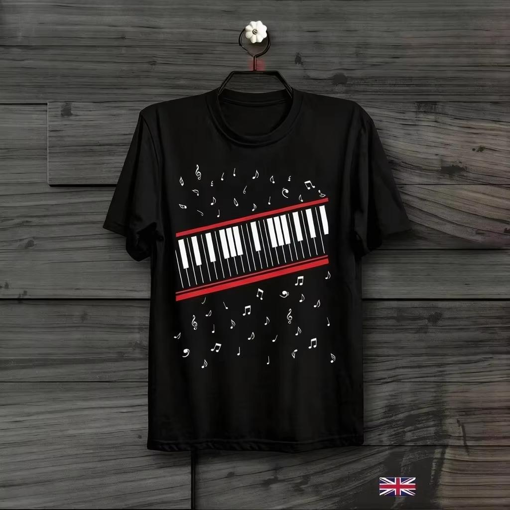 Michael Jackson Movie MJ Beat It Piano Printed T Shirt Casual Cotton Oversized Unisex Unisex Y2k Casual HighQuality Streetwear Tees