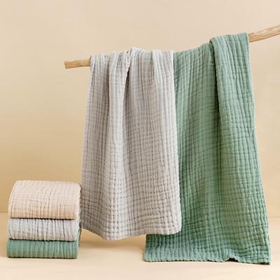 Baby Badetuch 6 Lagen Säuglingsgaze Empfangsdecke 1 Stück Wickeltuch Bettwäsche für Kinder 105*105 cm Reine Baumwoll-Musselin-Decke