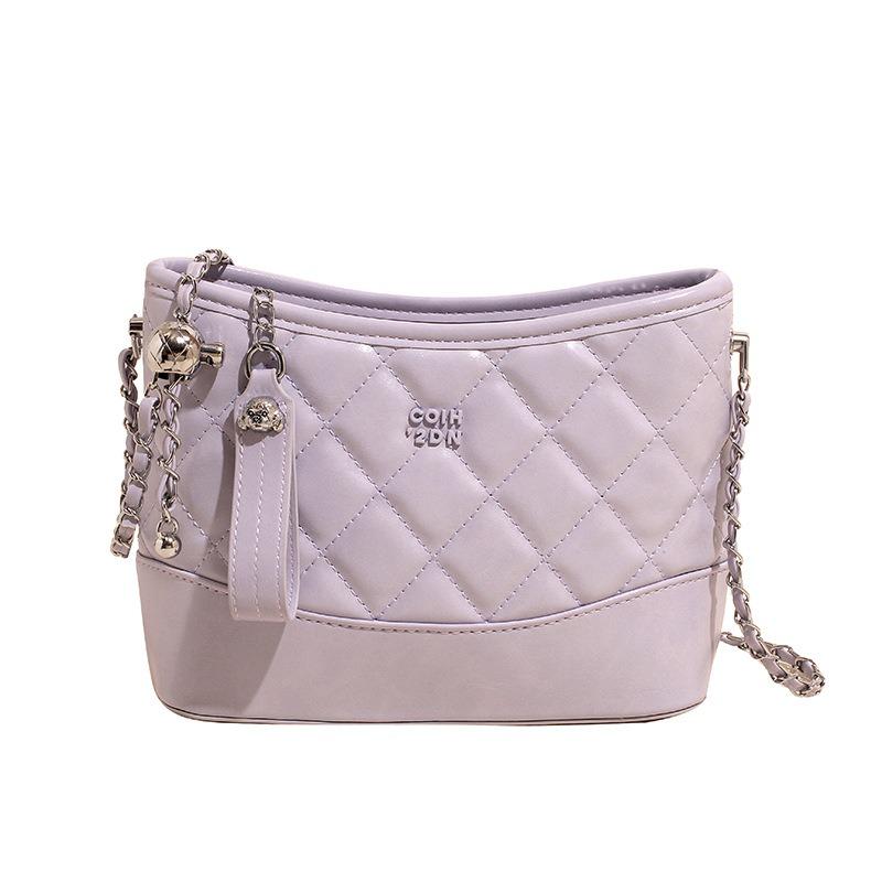 New Large-capacity Bag Female Sen Moe Trendy Diamond Chain One Shoulder Crossbody Women's Bag Simple Underarm Bag