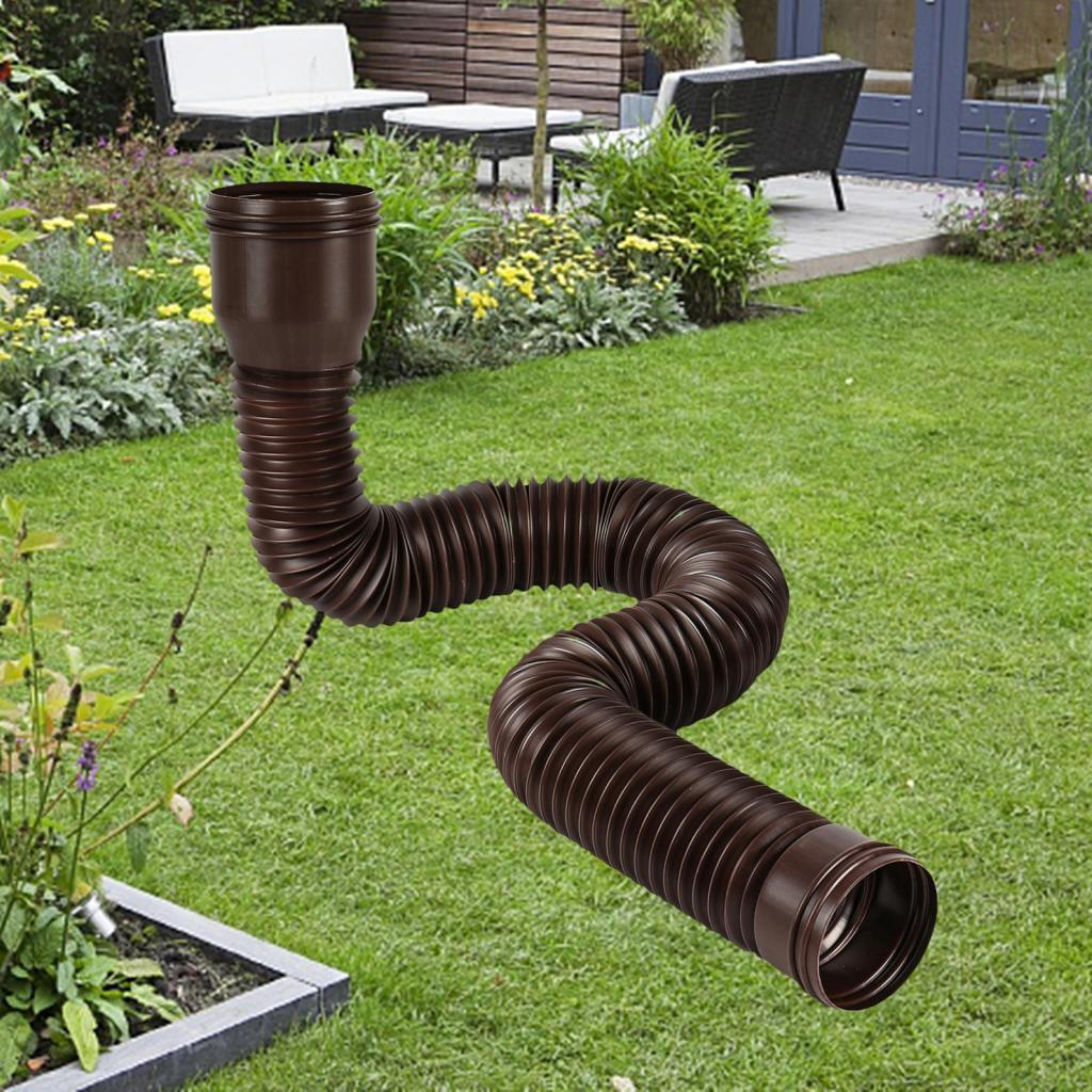 

Adjustable Downspout Extension for Enhanced Water Flow Control коричневий