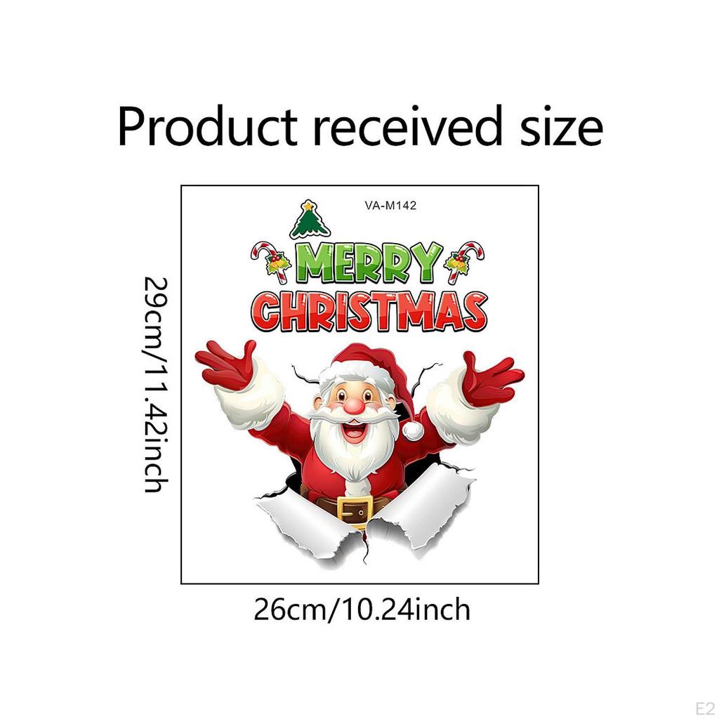 Naklejka na klapę toalety Świętego Mikołaja Świąteczna naklejka Dekoracja domu Toalety Wodoodporna