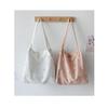 Small Canvas Tote Bag for Women 2024 Girls Shopper Designer Handbag Casual Embroidery with Daisy Crochet Cute Mesh Shoulder Bags