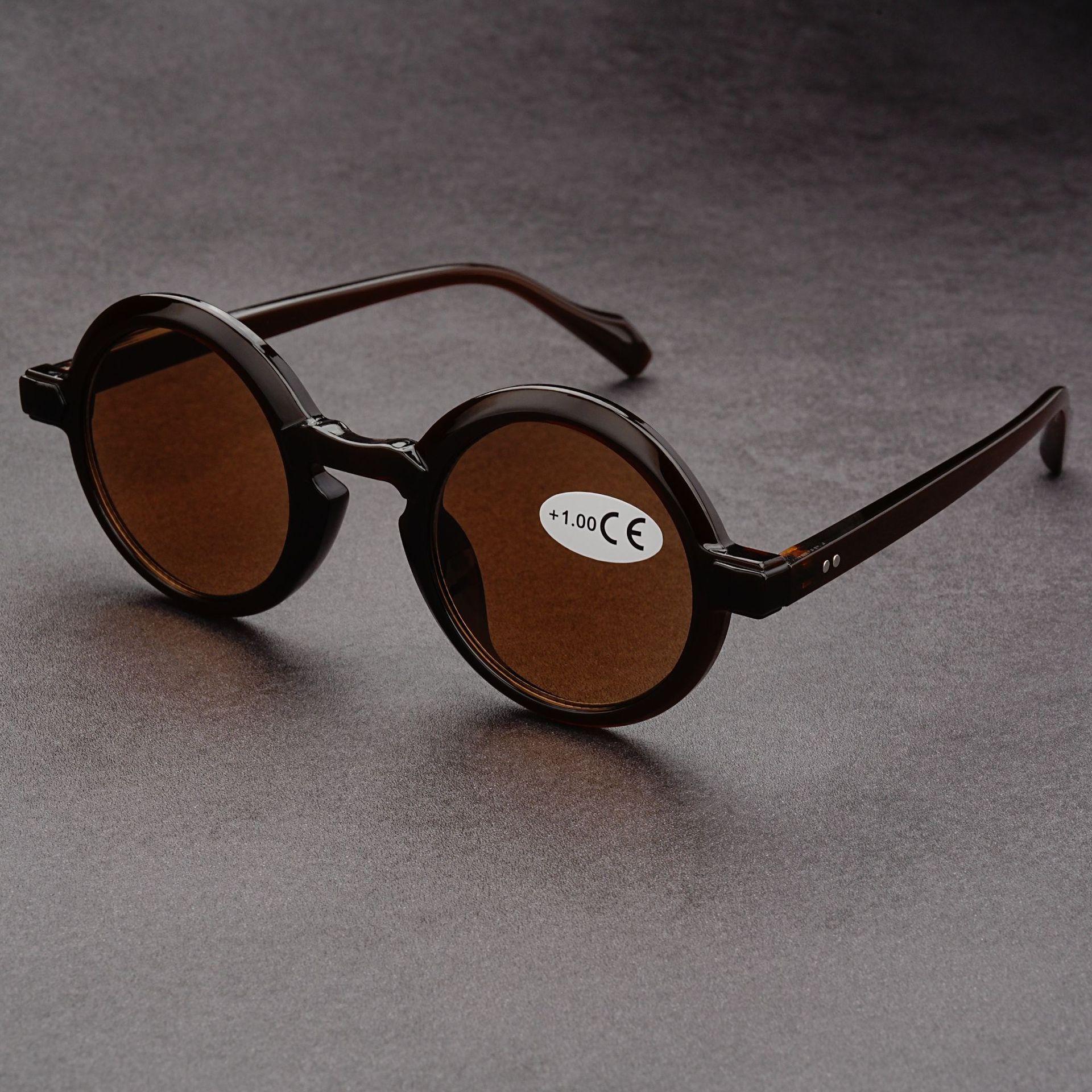 

Retro Round Reading Glasses For Men Fashion Anti Blue Light Eyewear Women Thick Frame Presbyopia Eyeglasses +1.0 +2.0 +3.0 +4.0 +200