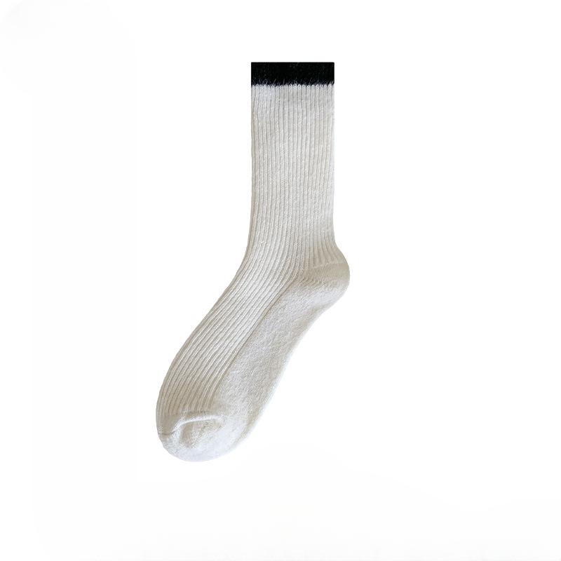 Women's Winter New All In One Velvet and Thick Warm Matching Color Tube Socks