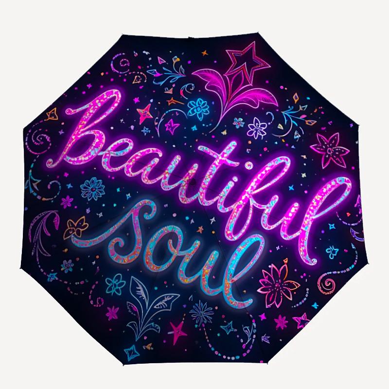 1pc Beautiful Soul Automatic Opening/Closing Umbrella with Operation & Windproof Canopy yy260311087