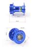 POLSO CNC Aluminum Electric Motorcycle Disc Brake Hub with Six-Bolt, 32H/36H Compatibility, and 10G Spokes