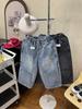 2025 Autumn Boys' Patch Pocket Straight-Leg Workwear Jeans - Fashionable, Versatile Children's Denim Long Pants