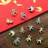 10Pcs Alloy Pony Nail Art Charms 3D Little Horse Nail Accessories DIY Jewelry Manicure Decoration Year Of The Horse Nail Crafts