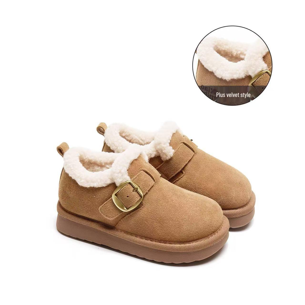 Girls  and Boys  2025 Winter Fleece-Lined Leather Snow Boots by Birkenstock. 26 (Insole: 16.5cm)