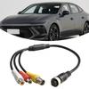 CCTV 4 PIN Aviation To BNC-RCA-cable With Video Audio & DC Power Camera Cable