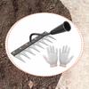 Garden Hoe Weeding Rake Manual Weeder Tool Handheld Hand Heavy Duty Weeds Puller Remover