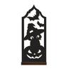 Spooky Home Decor Halloween Candle Holder, Gothic Hollow Silhouette Holder for Tea Lights, Dark Festive Atmosphere Lighting Style Pumpkin Ghost