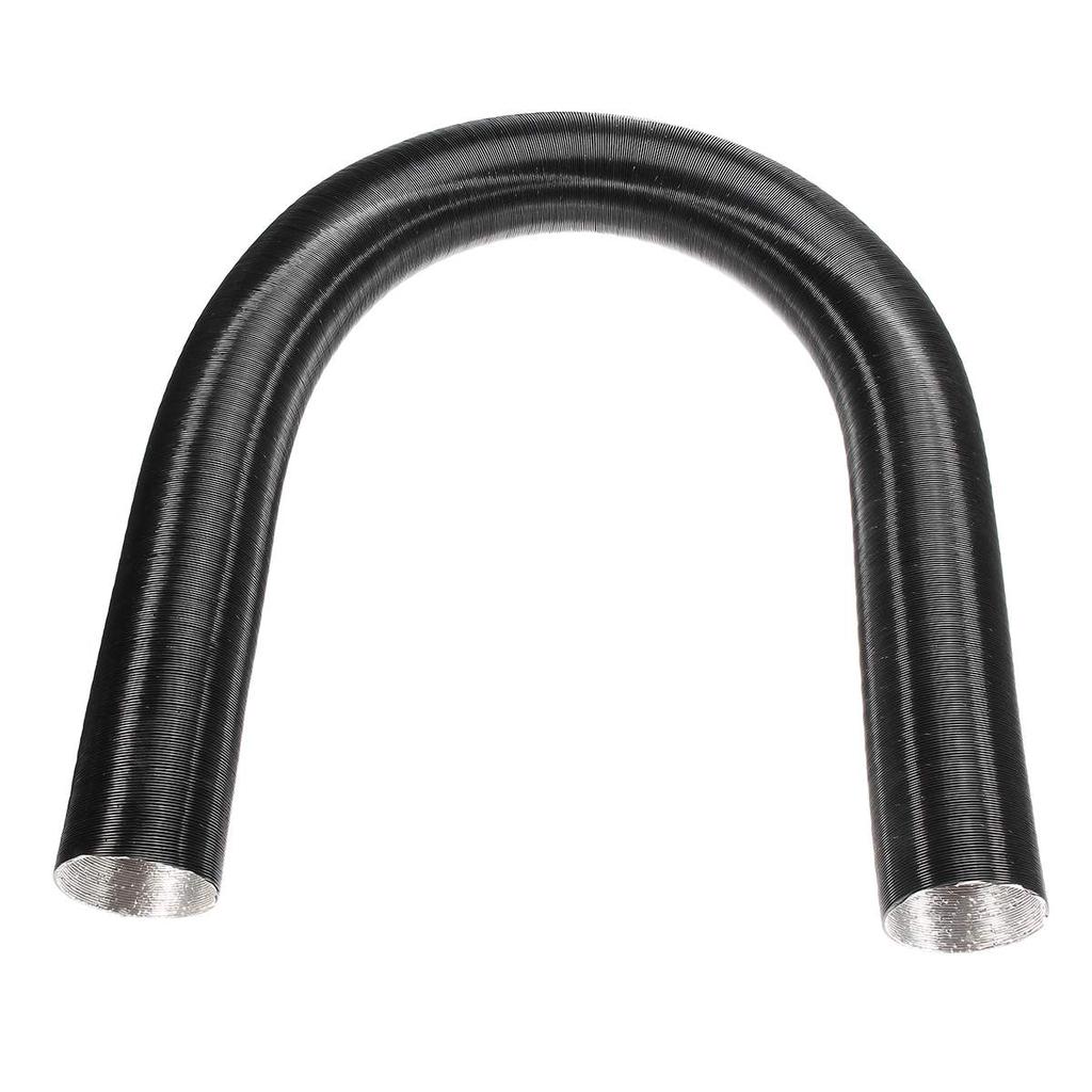 100cm in Length Black Aluminum Foil Car Air Heater Duct 60mm Diameter Drain Hose Outlet Duct Pipe for Auto Accessories Car Truck Heater
