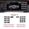 Car Radio CD Button Sticker Decals for Mercedes Benz C, E, GLK and W Class Cars 2008-2014 Auto Car