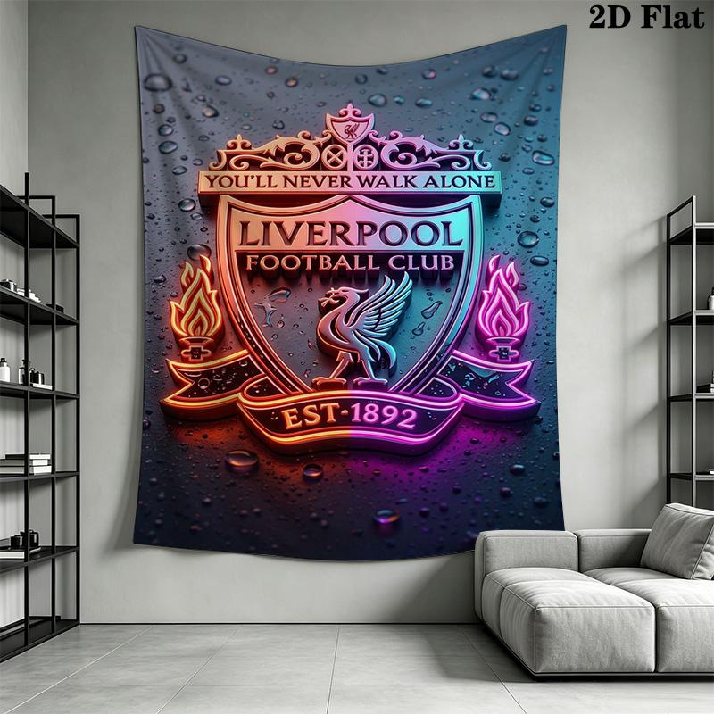Never Alone Liverpool Fc Crest Threepiece Set 1 Duvet Cover 2 Pillowcase Without Core Christmas Birthday Gift Bedding Set