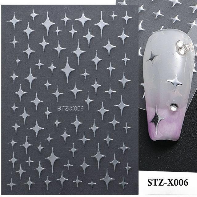 Spider Nail Art Stickers,3D Self-Adhesive Spider Web and Spider Design Nail Sticker Acrylic Nail Art Decoration for Women Holiday Nail Charm