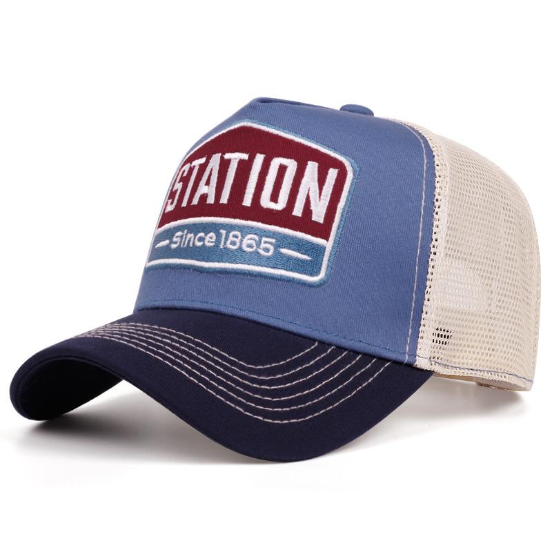 Hot-selling American retro series baseball cap hip-hop mesh breathable sunshade cap spot