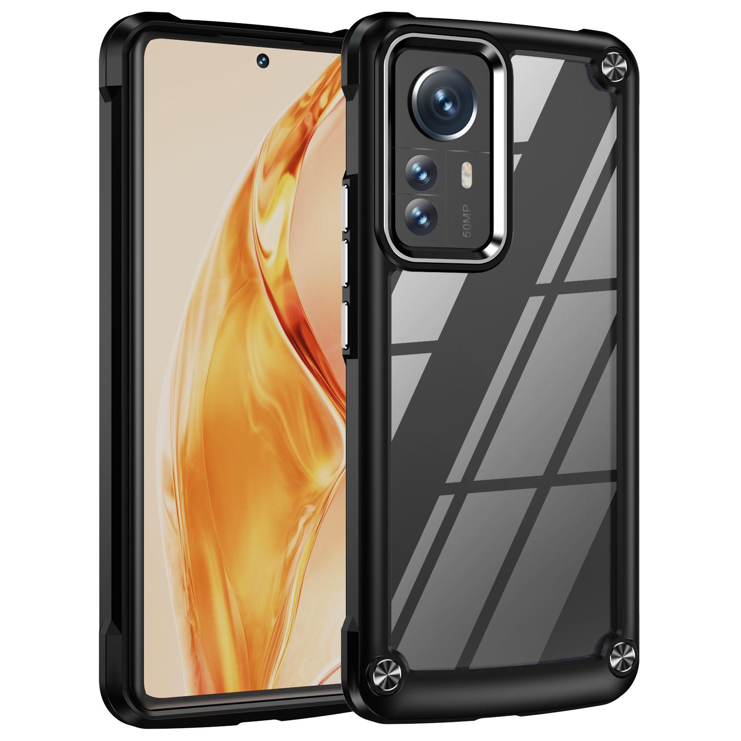 

Transparent Phone Case, High Transparency Back Panel, Acrylic Anti Yellowing, Four Sided Liquid TPU Anti Drop for Xiaomi 12 Phone Case Mi 12X