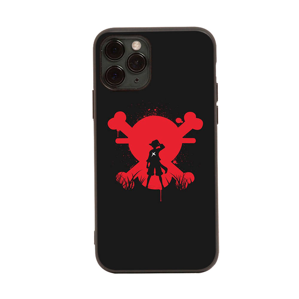 Case for iPhone 16 15 Plus 14 13 12 11 Pro 8 7 6S 6 SE 5S X XR XS Max Realme C30 C33 C31 9I Black Sofe Cover WI75 Anime One Piece