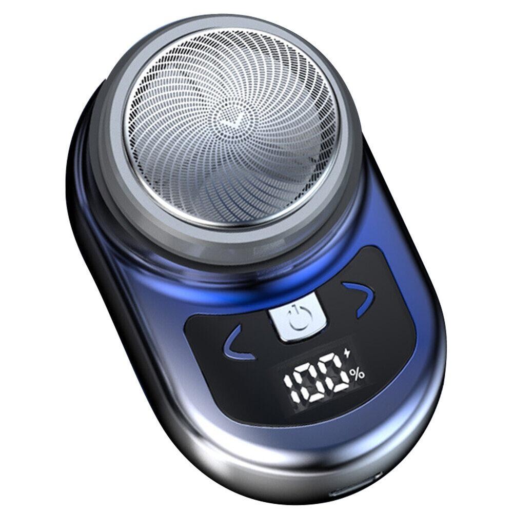 

Pocket Sized Mini Electric Shaver Portable Electric Razor New Beard Trimmer Men Gradient blue