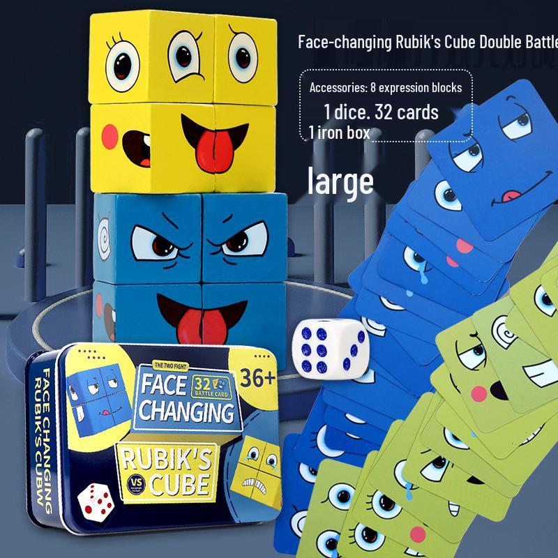 Face-Changing Magic Cube Puzzle: Interactive Parent-Child Educational Toy for Focus & Fun