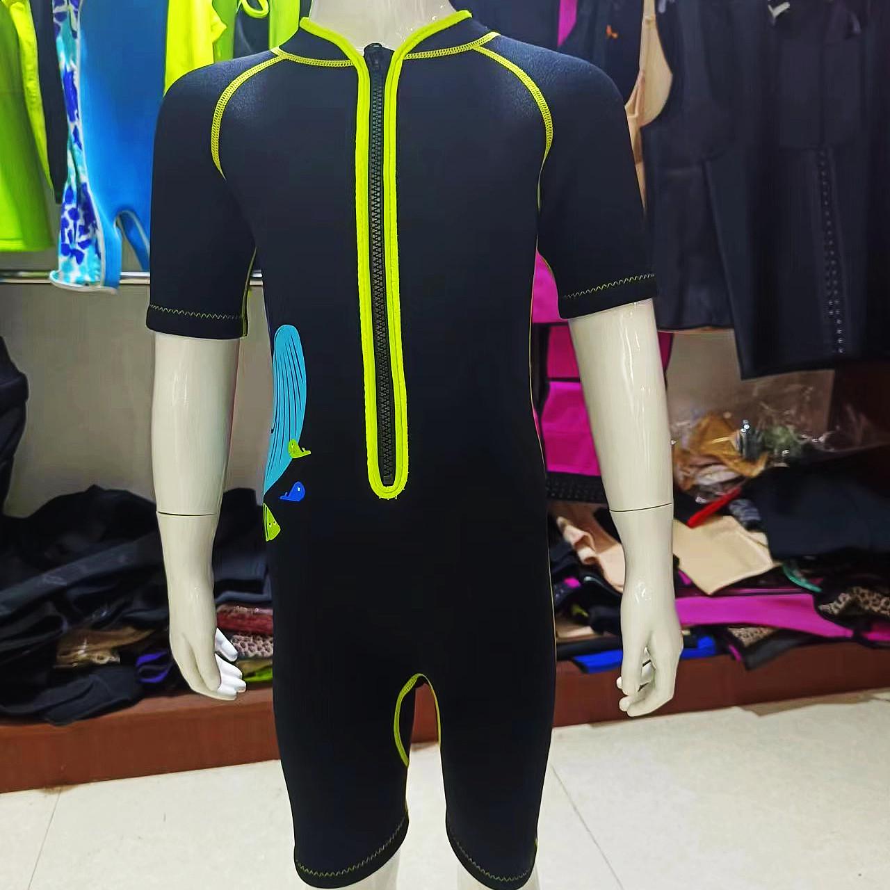 

Детский быстросохнущий комбинезон с коротким рукавом для серфинга и сноркелинга 98-104cm (Recommended Height)