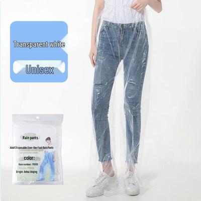Thickened Disposable Foot-Covering Rain Pants
