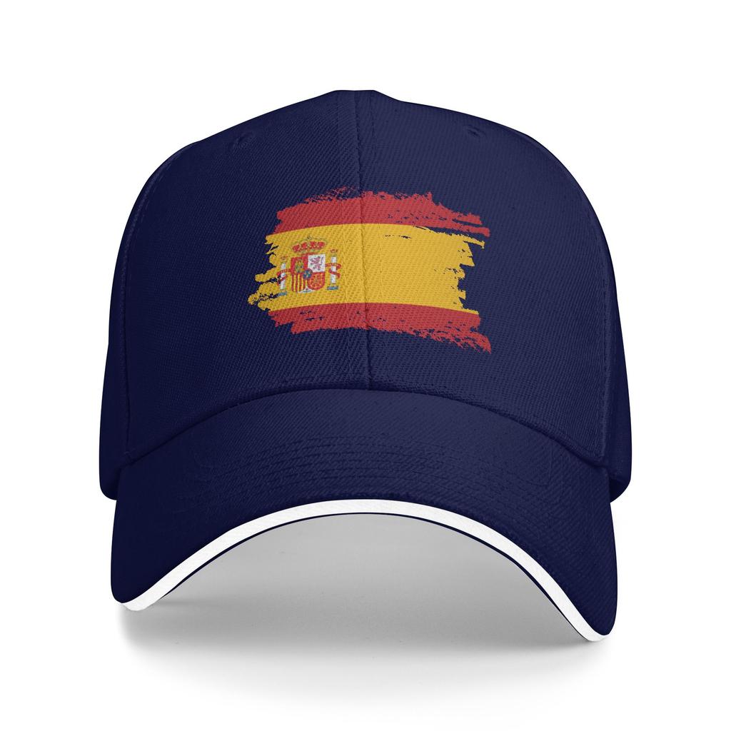 Custom Fashion Unisex Spain Flag Coat Of Arms Baseball Cap Adult Spanish Proud Adjustable Dad Hat Unisex Women Hip Hop