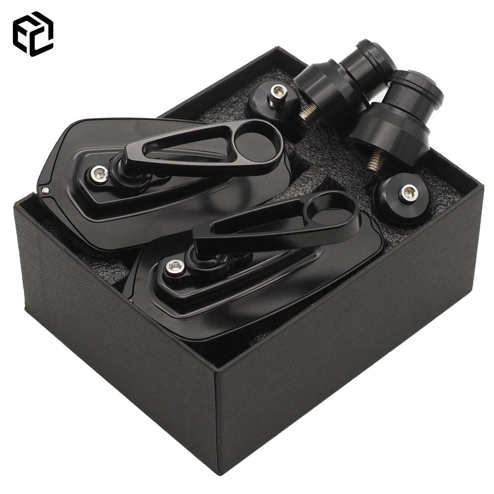 

Motorcycle Rearview Side Handlebar Folding Mirrors For KAWASAKI Z800 Z900 Z900RS ZH2 Z1000R Z400 CNC Aluminum Moto Accessories чорний