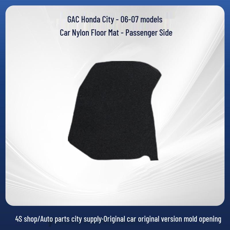 GAC Honda City 2006-2007 Black Nylon Floor Mats - Dustproof & Wear-resistant