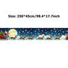 Santa Pattern Home Garden Outdoor Decoration Supplies 250*45cm Christmas Banner Background Patio Scene Layout Props Party Decors