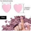 60g Love Heart Table Confetti 15mm Party Glitter Sequ Plastic Confetti Sprinkles Decorations for Wedding Festival Birthday (AX/Pink)