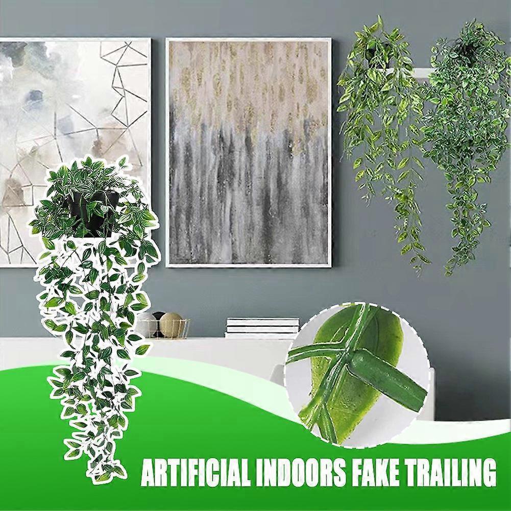 Hanging Plants In Pots Artificial Indoors Fake Trailing