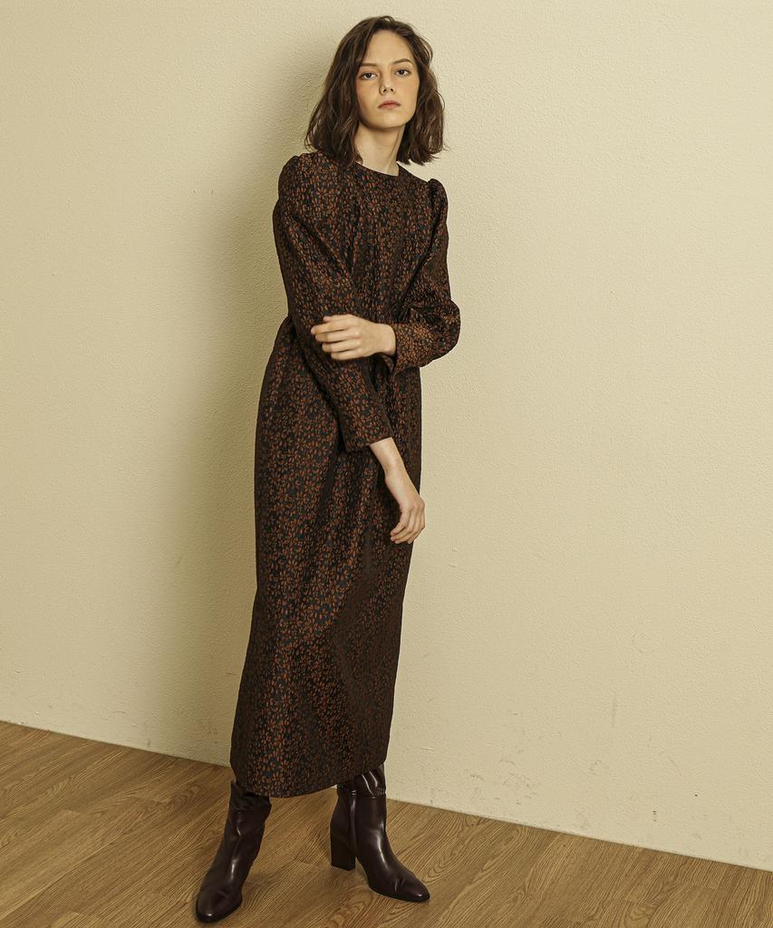 Tina Blossom Chagall Brown Dress