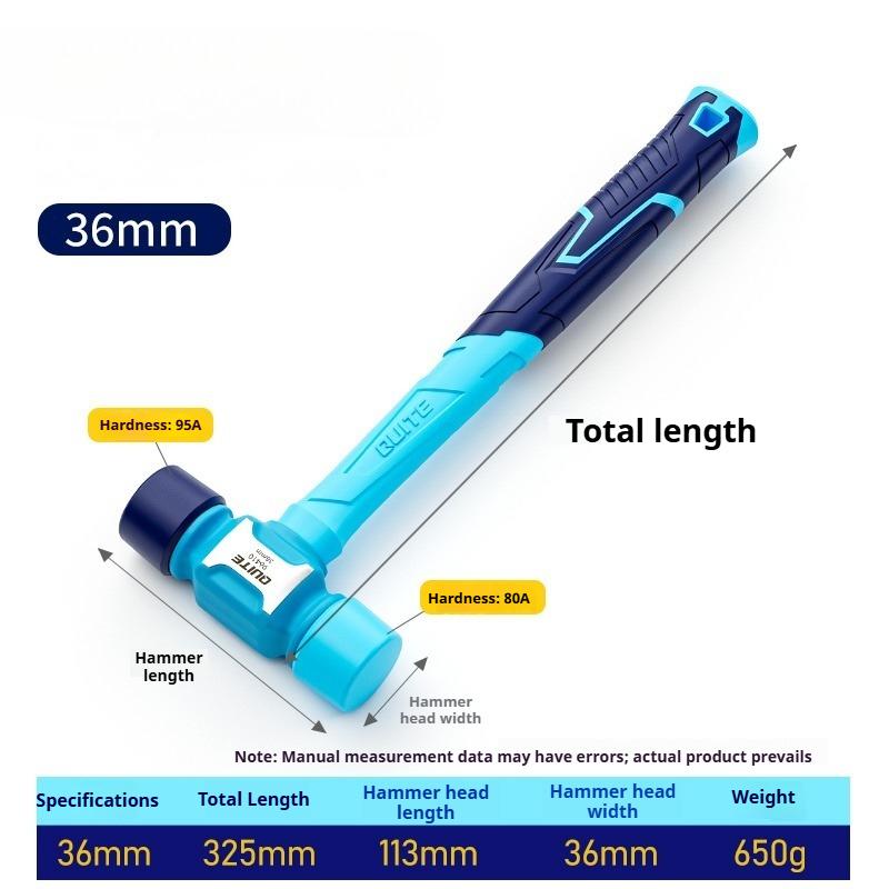 

Installation Hammer Rubber Beating Hammer Portable Heavy Duty Floor Tile Decoration Elastic Hammers Multi-purpose Hand Tools