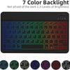 GRB Keyboard Case For IPad 11 (A16) 2025 With Pen Slot and Backlit English Keyboard