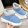 Platform Winter Women's Cotton Shoes Waterproof Down Warm Plush Outdoor Thick Sole Couples Street Footwear Fashion Snow Boots