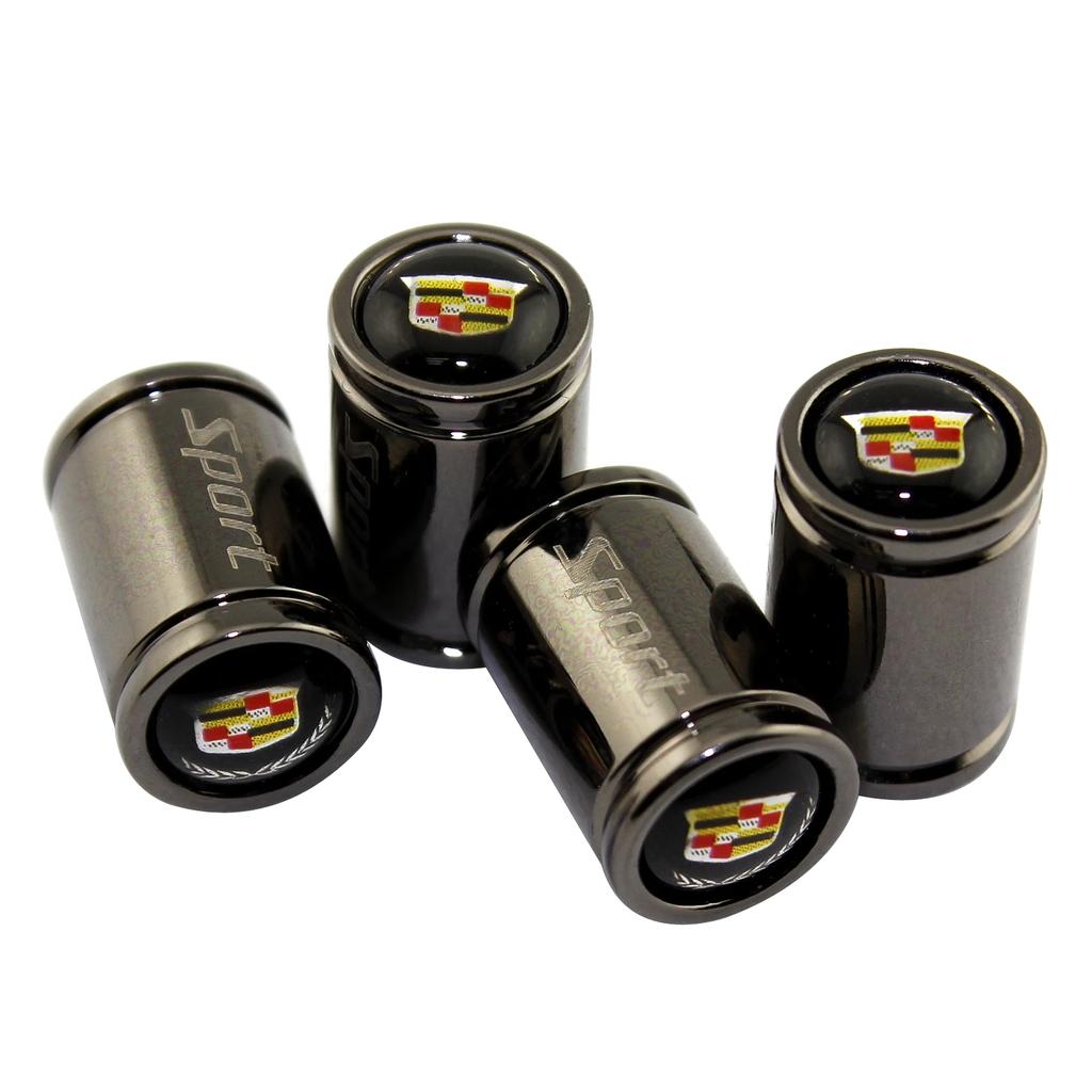 Alloy Tire Valve Cover Wheel Stem Caps for Cadillac Logo Escalade Tiburon Deville Seville XT5 XTS CTS BLS SLS DTS Accessories