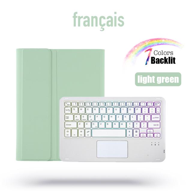 Bluetooth Touchpad Backlit Keyboard Case For Samsung Galaxy Tab S6 Lite 10.4 P610 P615 With Pen Slot Tablet TPU Protective Cover